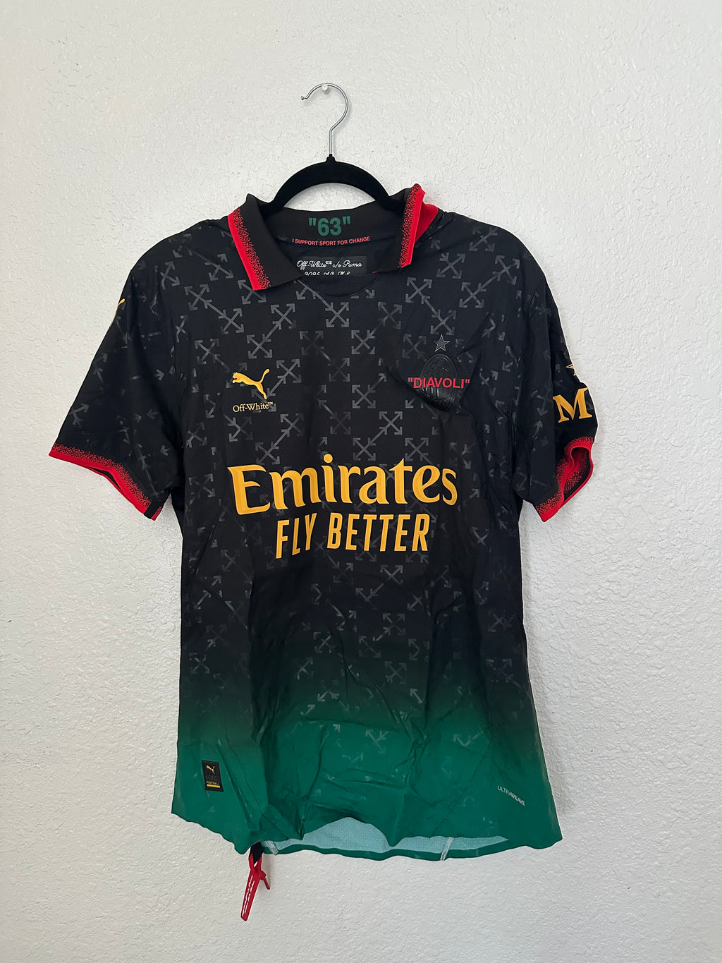 AC Milan x OFF-White 2024-2025 Home AUTHENTIC Jersey (L)