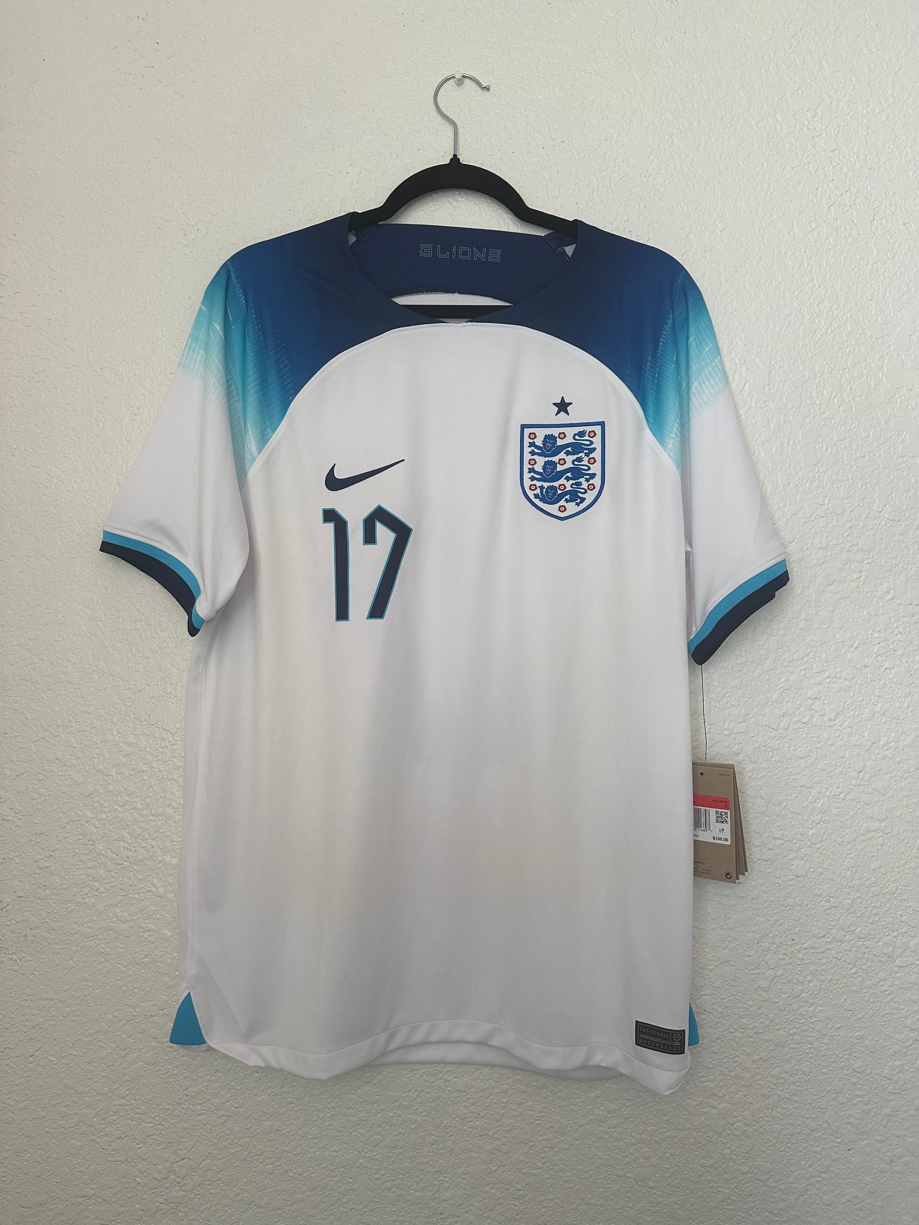 England 2022 Home 'Bukayo Saka ' Jersey (L)