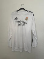 Real Madrid 2024-2025 Home L/S 'Jude Bellingham' Jersey (XL)