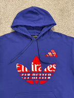 Purple Arsenal Gunners Inspired Streetwear Hoodie Jersey Custom Sewn Details