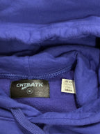 Purple Arsenal Gunners Inspired Streetwear Hoodie Jersey Custom Sewn Close Up Tag