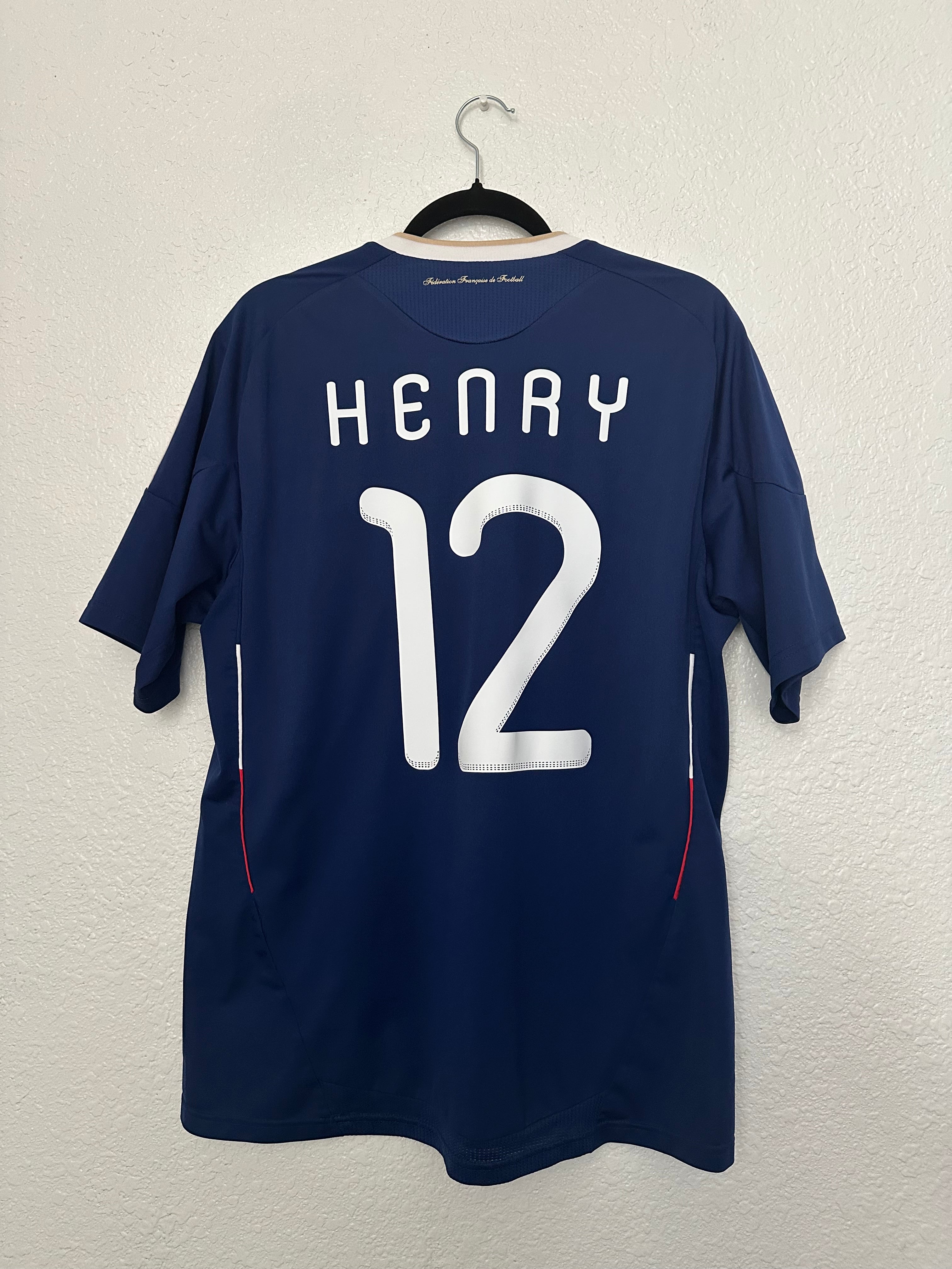 France 2010 Home 'Thierry Henry' Jersey (L)