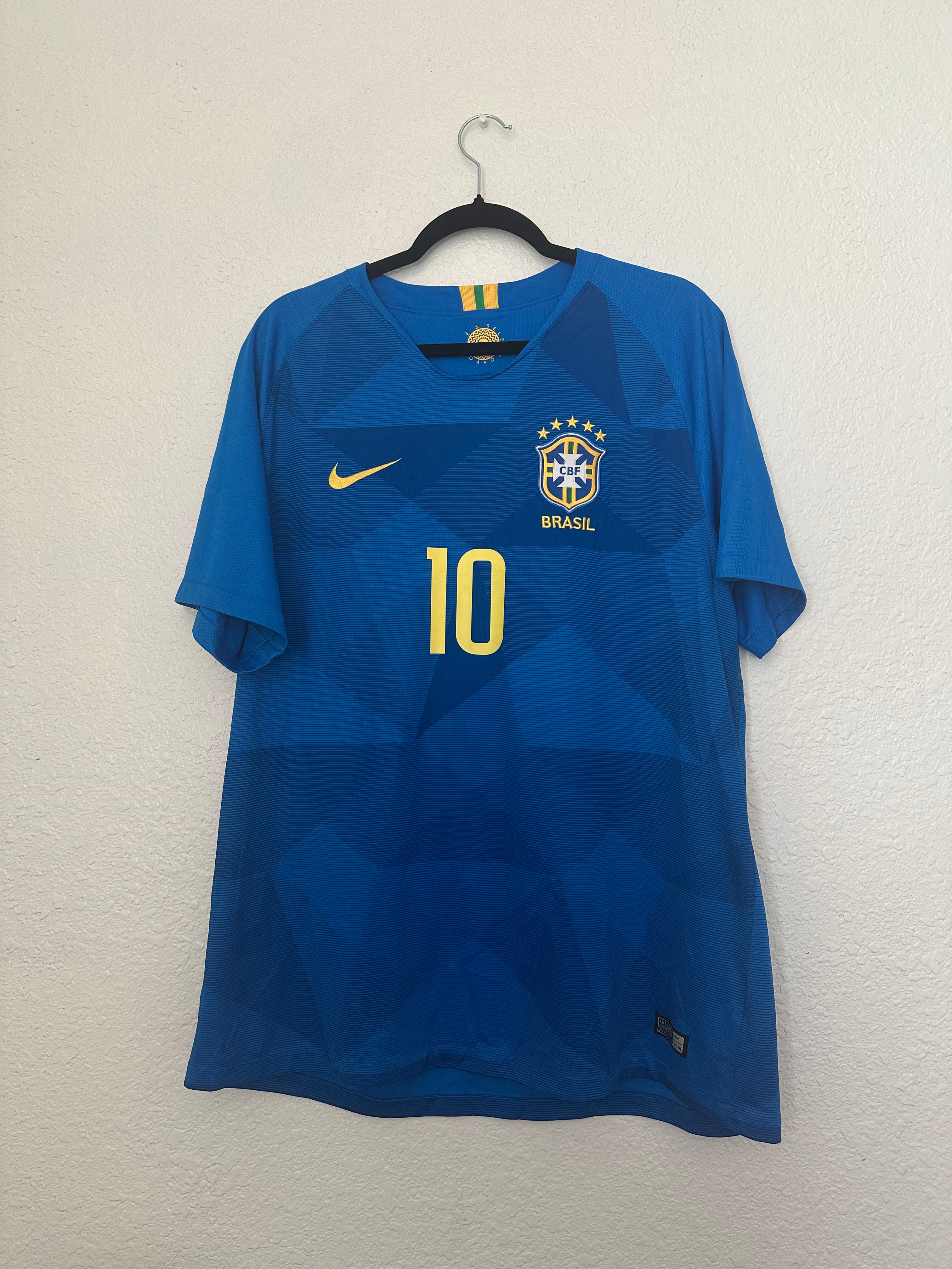 Brazil 2018 Away 'Neymar Jr' Jersey (XL)