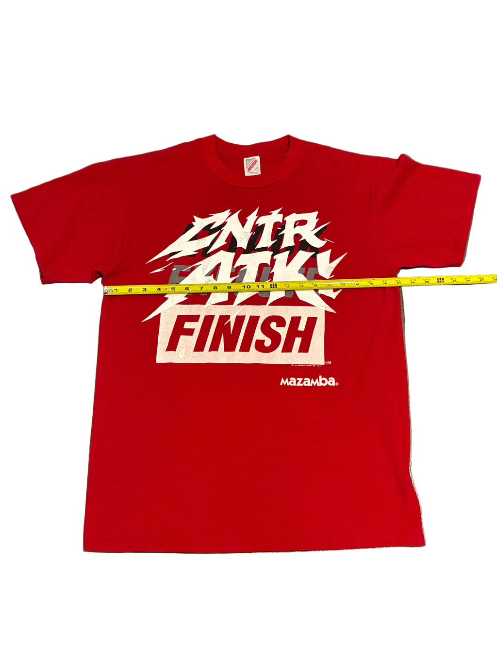 Mazamba "ATTACK EXECUTE FINISH" Vintage T Shirt (L)