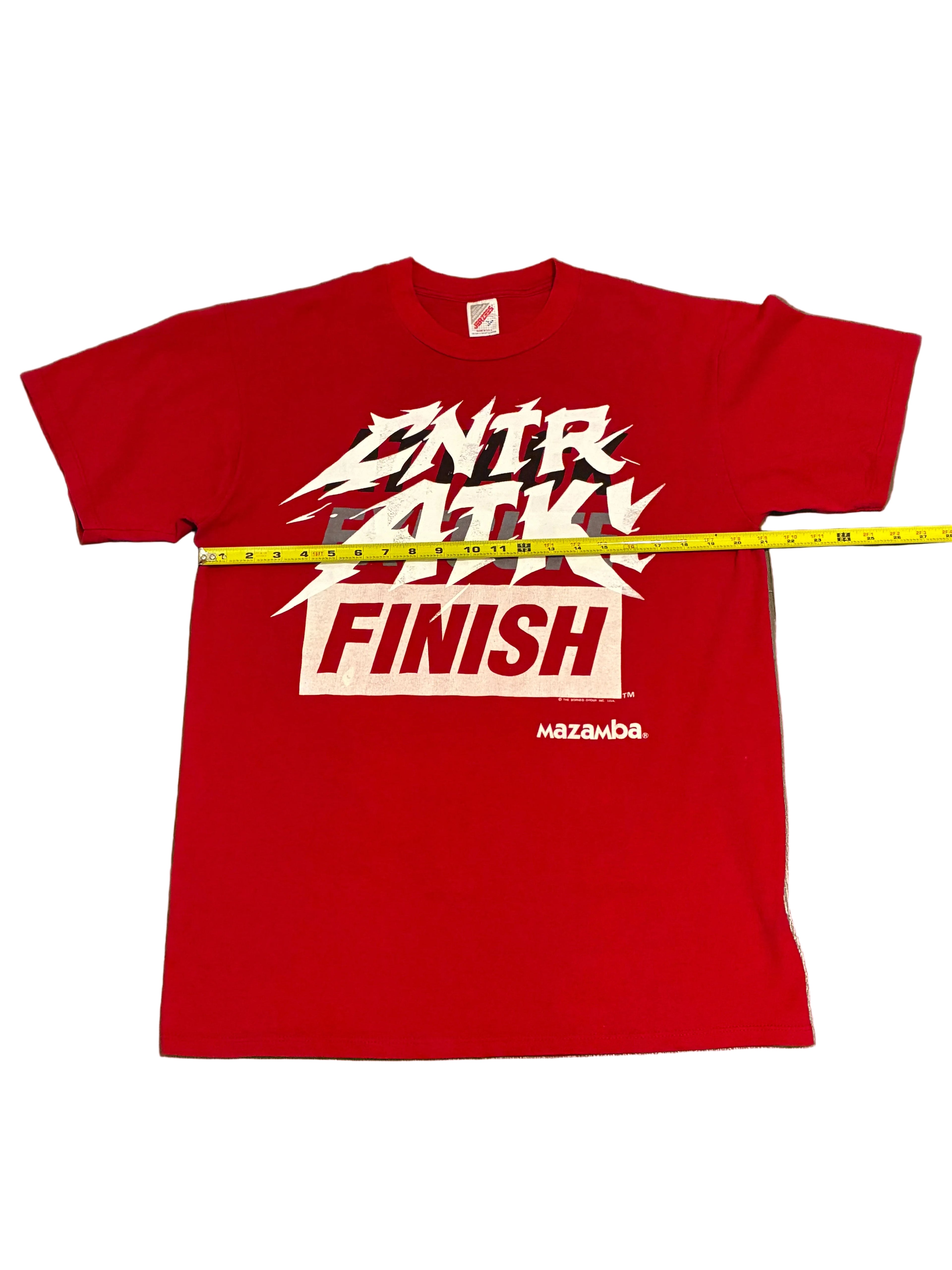 Mazamba "ATTACK EXECUTE FINISH" Vintage T Shirt (L)