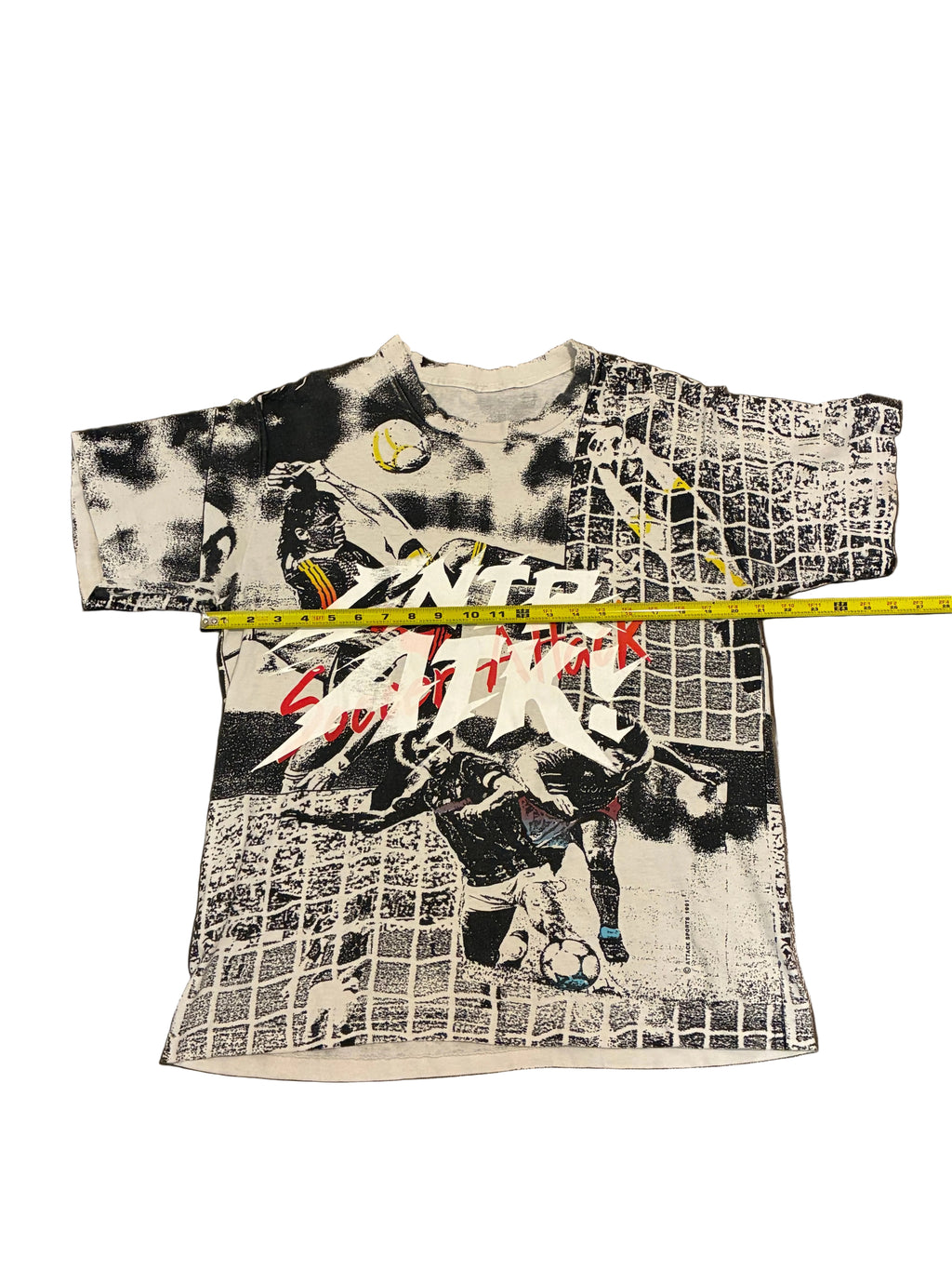 Attack Sports "Soccer Attack" Vintage T Shirt (L)