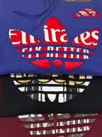 Collection of hoodies with unique patterns and colors