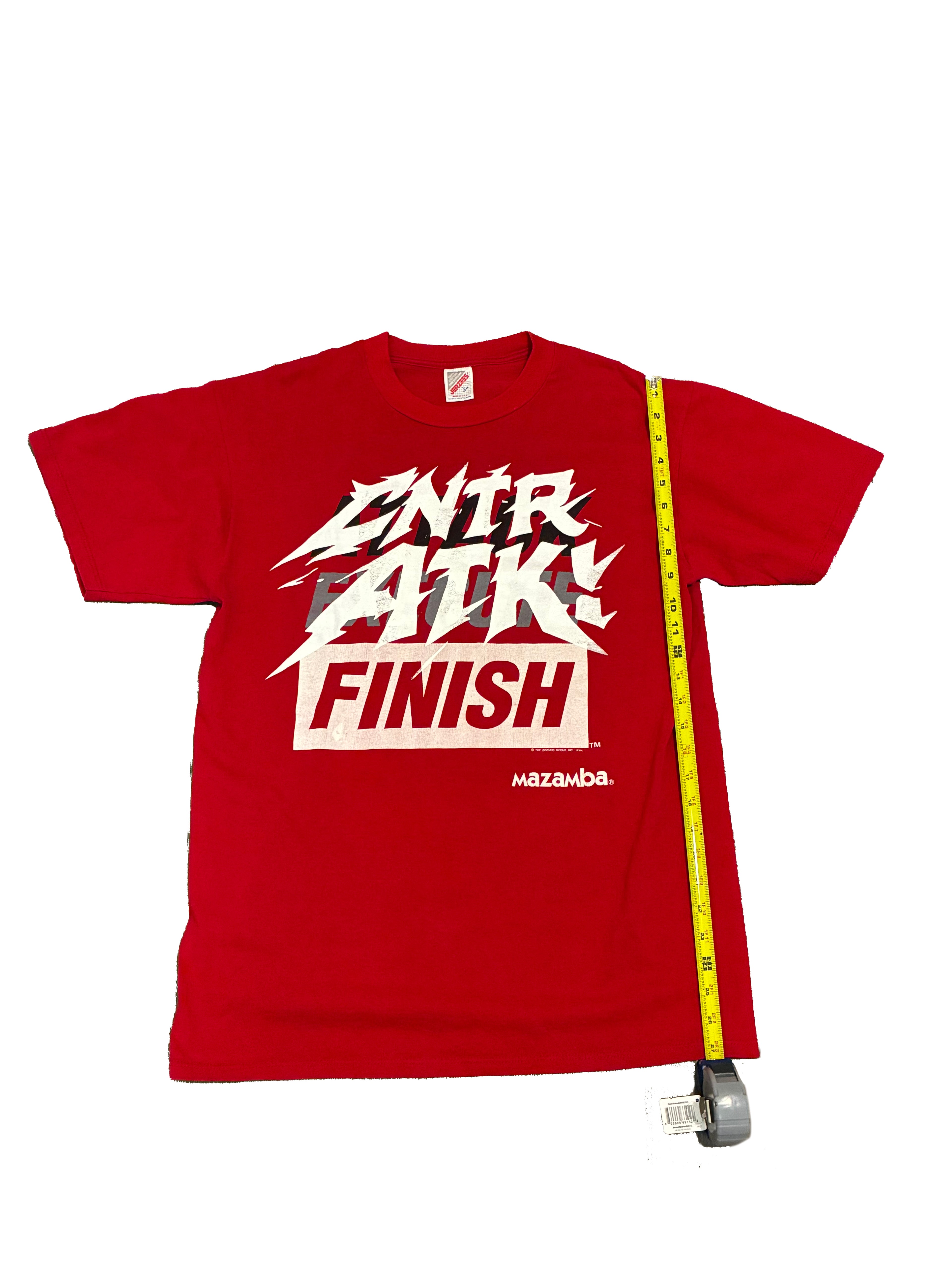 Mazamba "ATTACK EXECUTE FINISH" Vintage T Shirt (L)